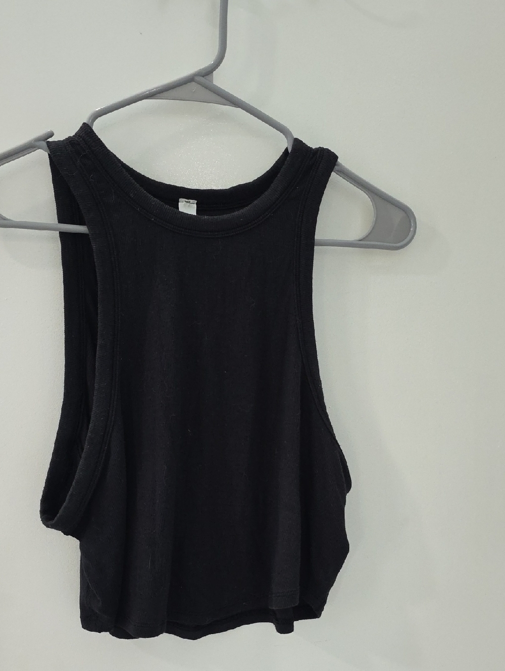 lululemon athletica Black Racerback Crop Tank